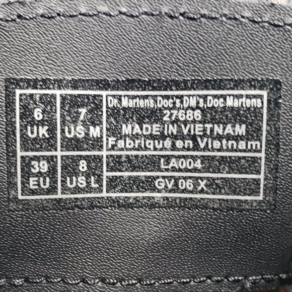 Dr. Martens 1461 Skull Leopard Print Oxford Black 27686 Men's Size 7 / Women's 8 - Picture 12 of 12